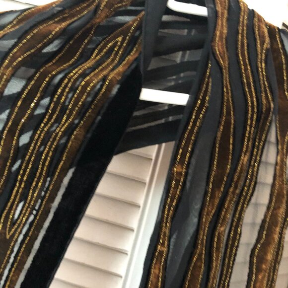 Long Silk and rayon scarf - Picture 2 of 4